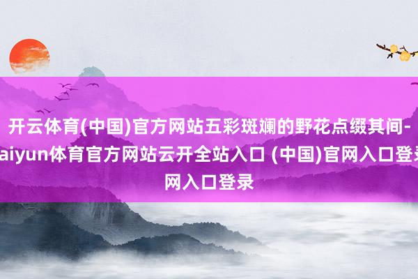 开云体育(中国)官方网站五彩斑斓的野花点缀其间-kaiyun体育官方网站云开全站入口 (中国)官网入口登录